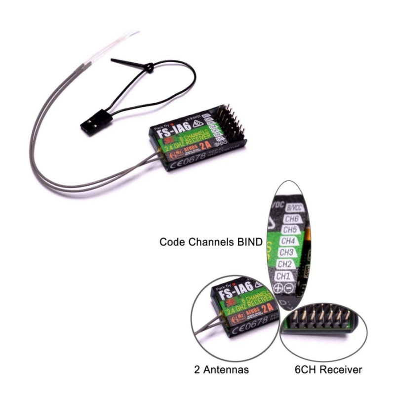Fpv Drone Antenna - Flysky FS-IA6 Receiver 6CH Dual Antenna