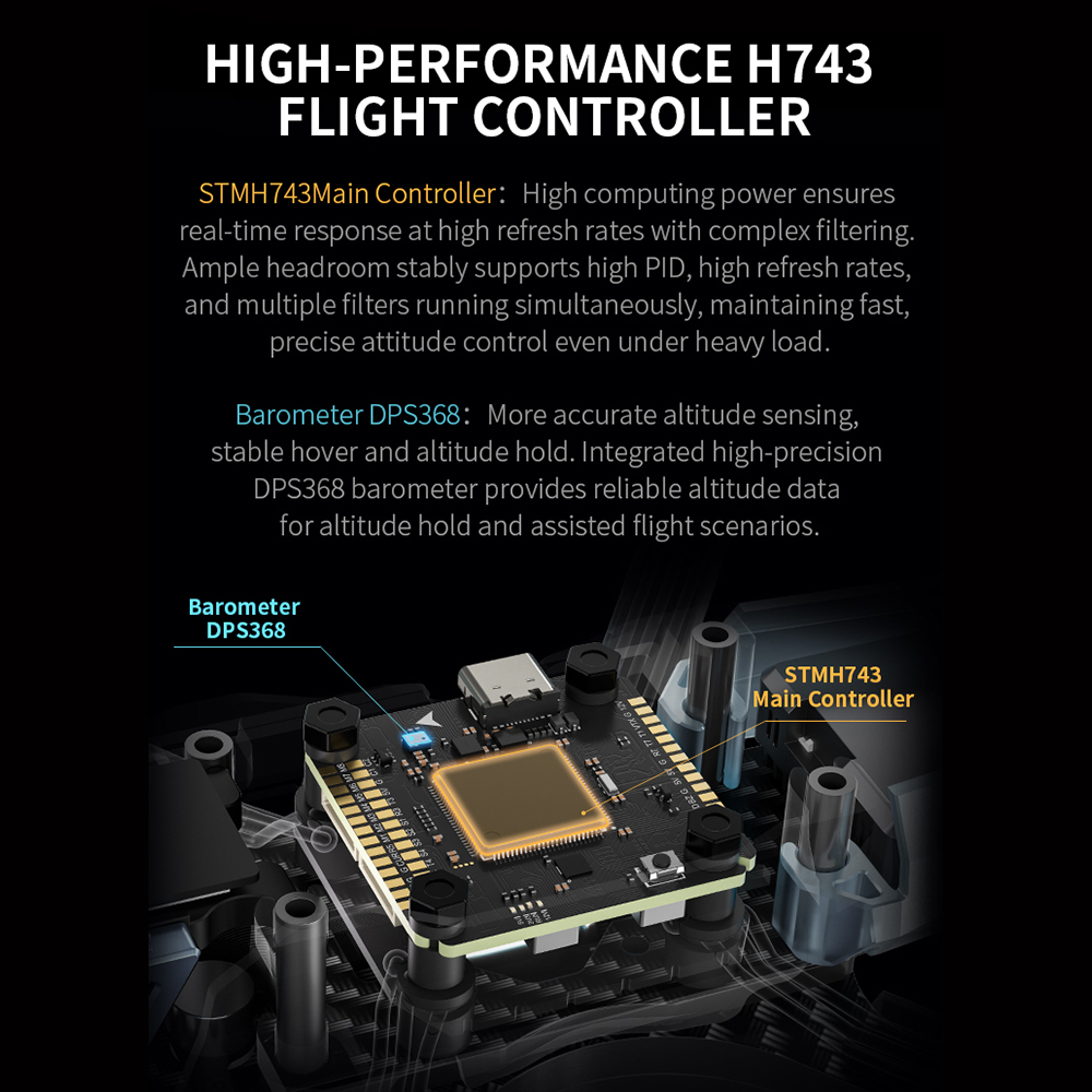 Axisflying H743 PRO Flight Con - đánh giá và giá Fpv Drone Flight Controller