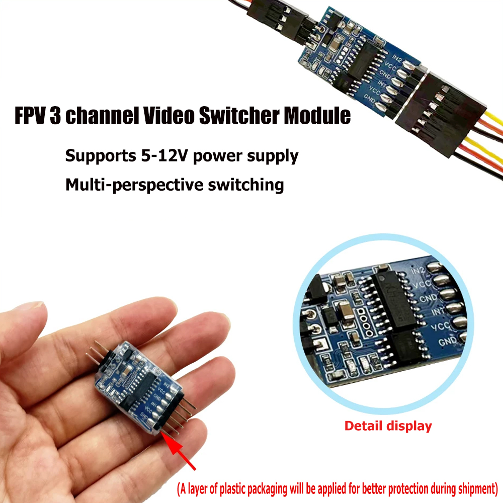 5.8G 3 Channel Video Switcher  - đánh giá và giá Fpv Drone Motor