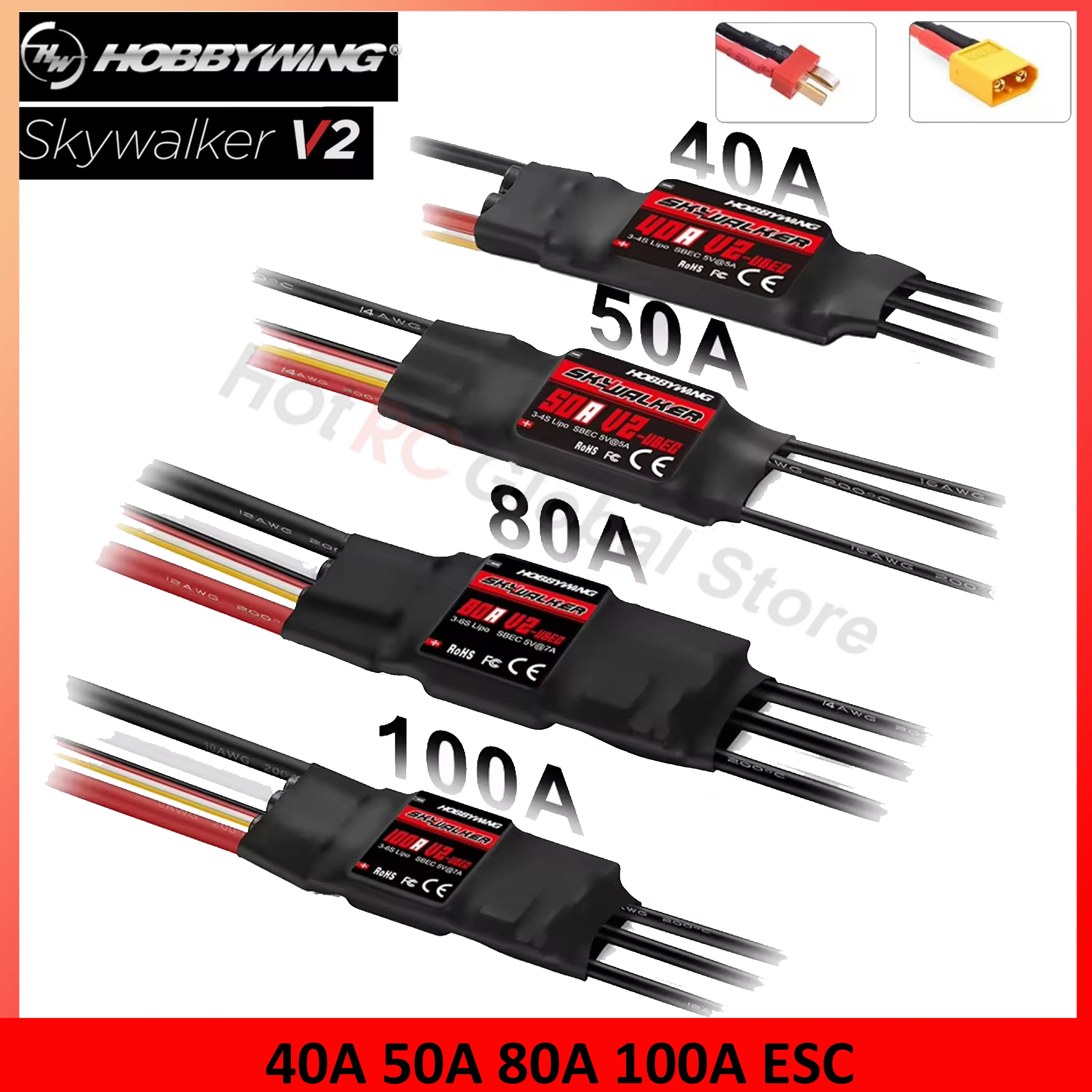HOBBYWING Skywalker V2 Series  - đánh giá và giá Fpv Drone Esc