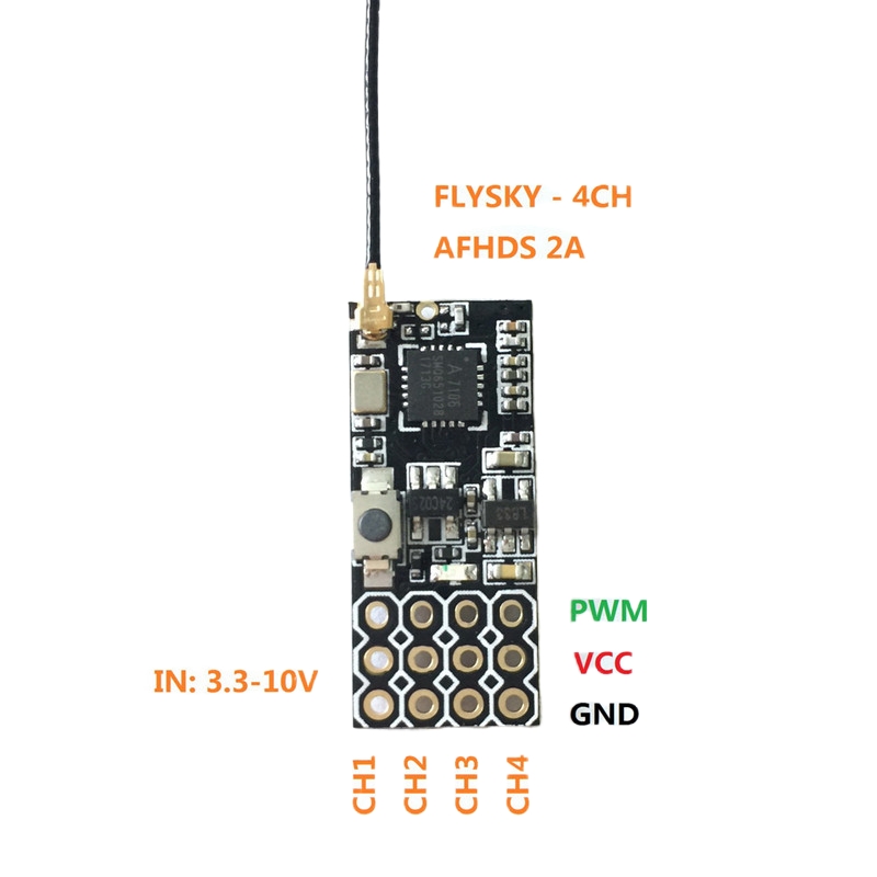 Flysky FS2A Mini Receiver 4CH  - đánh giá và giá Fpv Drone Battery