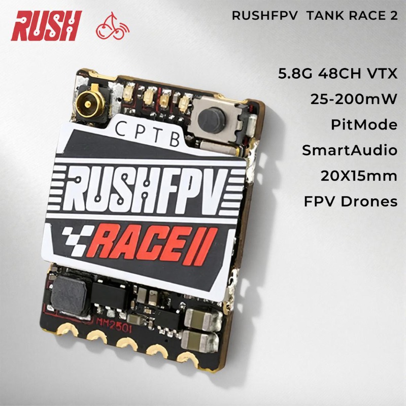RushFPV 5.8GHz FPV VTX 48CH 25 - đánh giá và giá Fpv Drone Vtx