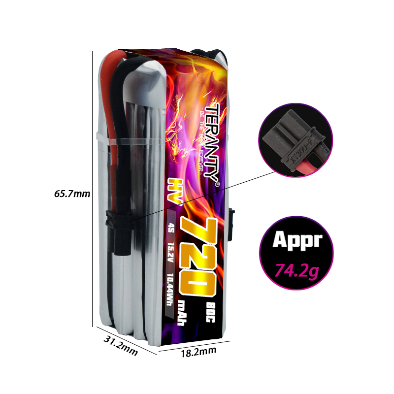 TERANTY 720mAh 4S 15.2V HV Lip - đánh giá và giá Fpv Drone Kit