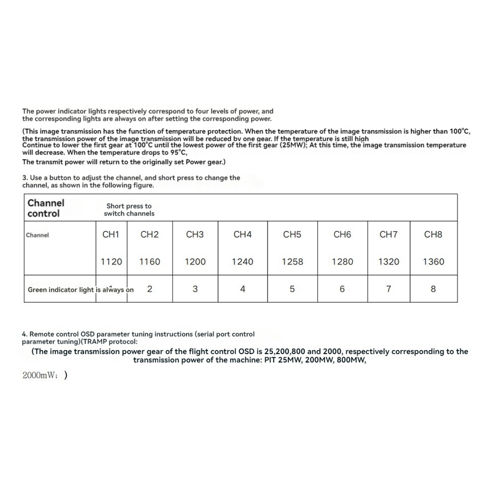 AS96-1.2G 2W VTX 8CH 2000Mw FP - đánh giá và giá Fpv Drone Transmitter